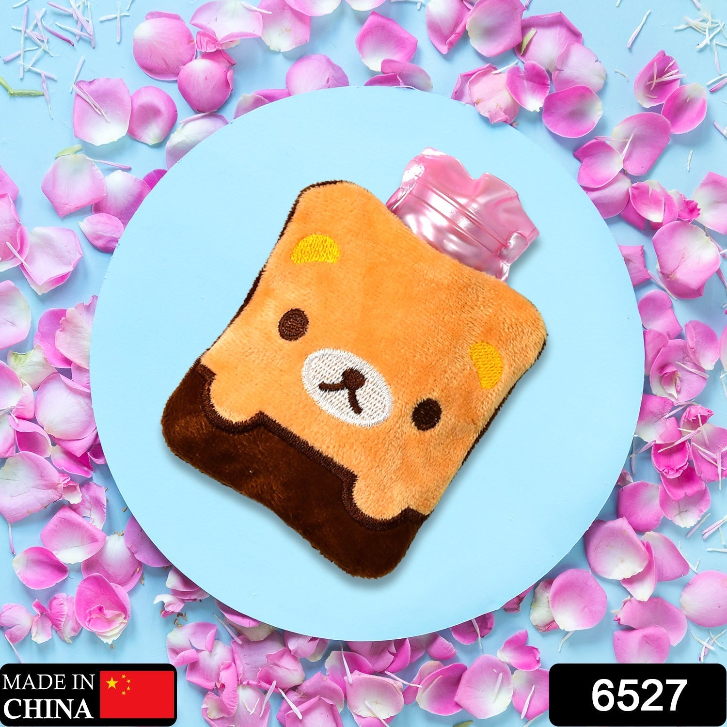 Brown panda print hot water bag for pain relief Brown panda print hot water bag for pain relief
